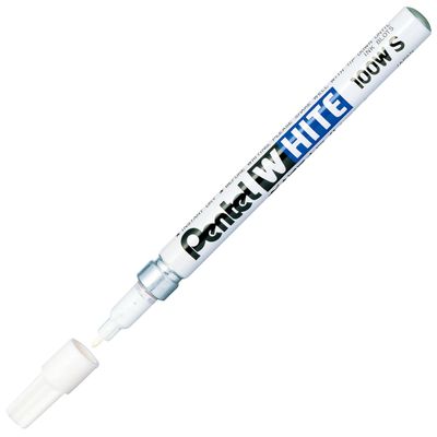 Pentel X100 Permanent Marker - WHITE