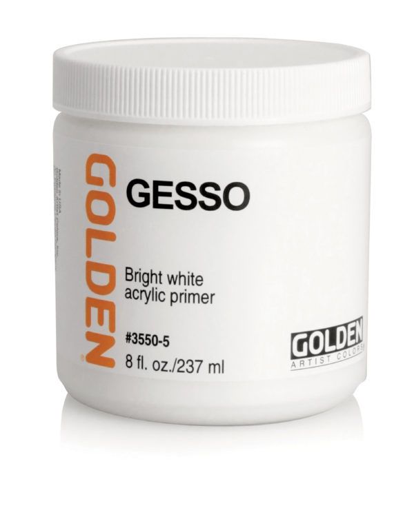 Golden Gesso - White, Size: 8oz