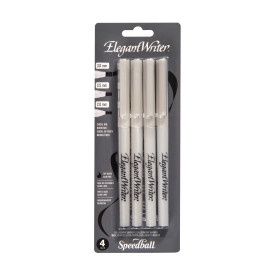Elegant Writer Calligraphy Pen Sets, Size: Set of 4 -Black