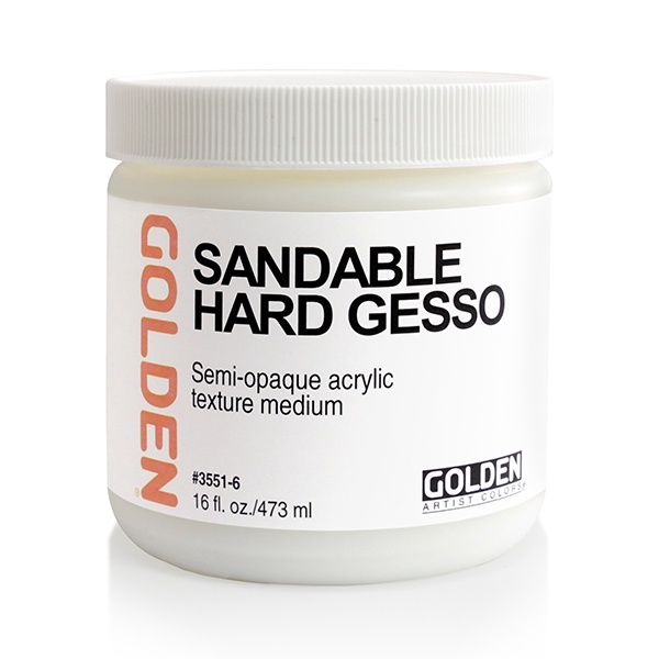 Golden Gesso - Sandable Hard, Size: 16oz