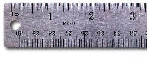 Pacific Arc Stainless Steel Ruler  36"