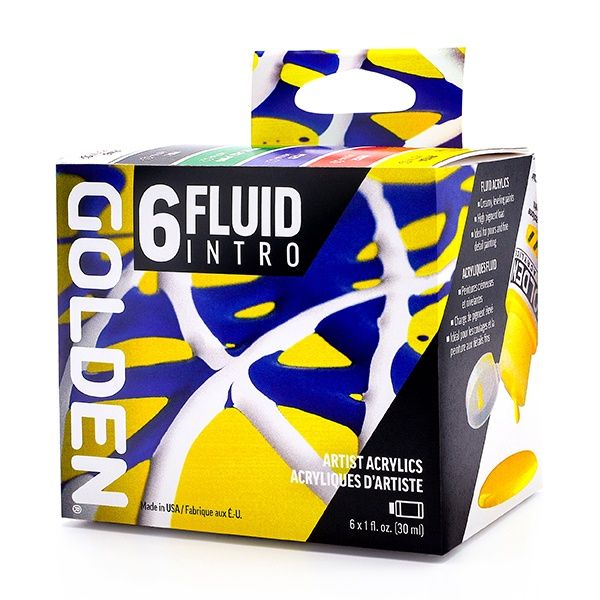 Golden Acrylic Sets - Fluid, Type: Intro (1oz x 6)