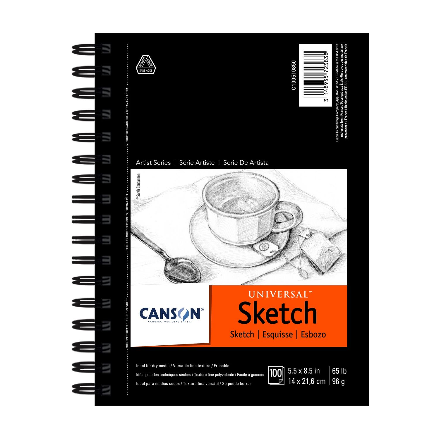 Canson Universal Sketch Pad, Size: 5.5 x 8.5"