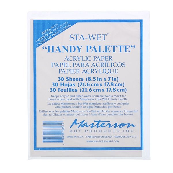 Masterson Sta-Wet Palette Paper Refills, Size: Handy - 8.5 x 7"