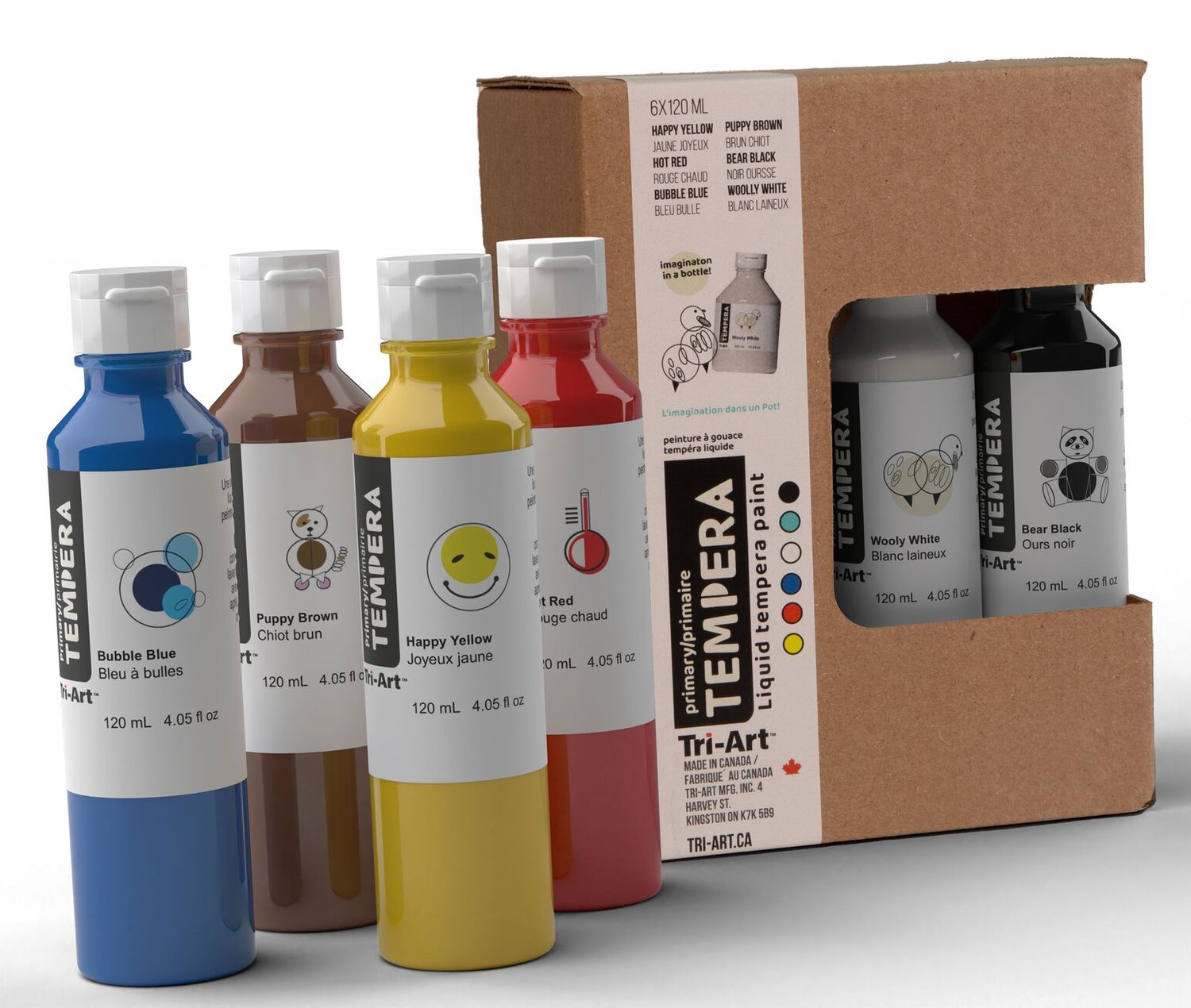 Tri-Art Primary Liquid Tempera Set, Size: Set of 6
