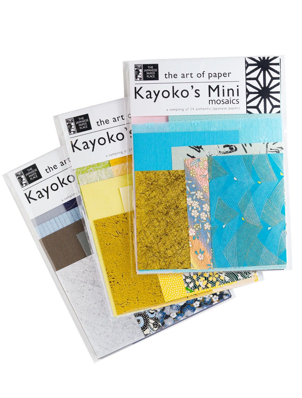 Japanese Paper Mixed Potluck Paper Packs, Type: Kayoko's Mini Mosaics - 6 x 8.5"