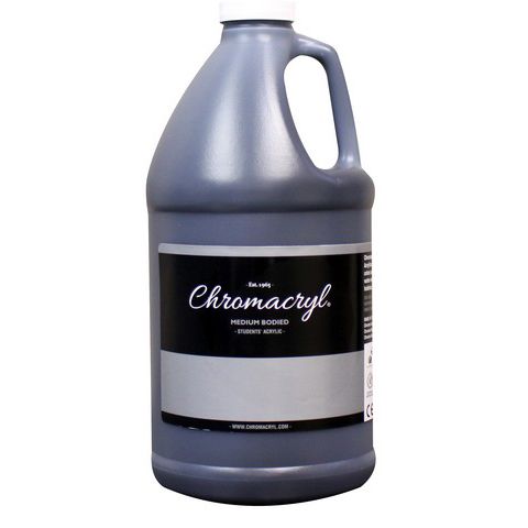 Chromacryl 2L Acrylic Jugs, COlour: Black