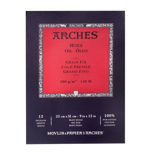 Arches Oil Pad, Size: 9x12"