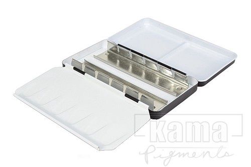 Empty Metal Watercolour Palette Box, Type: Pans - Small