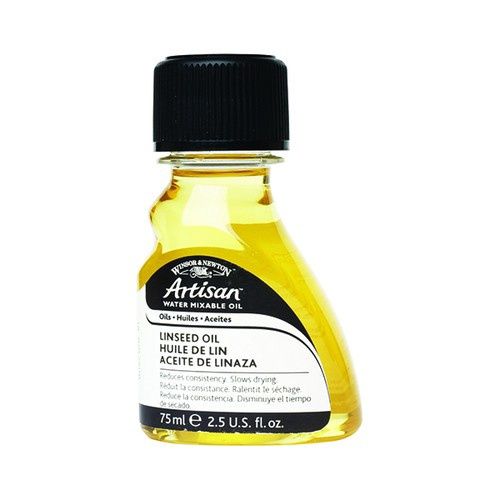 W&amp;N Artisan Water Mixable Oil Painting Mediums, Size: 75ml, Type: Linseed Oil