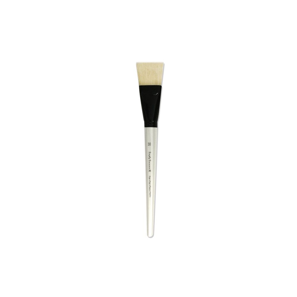 Simply Simmons XL Brushes - NATURAL BRISTLE, Shape: Flat, Size: 30
