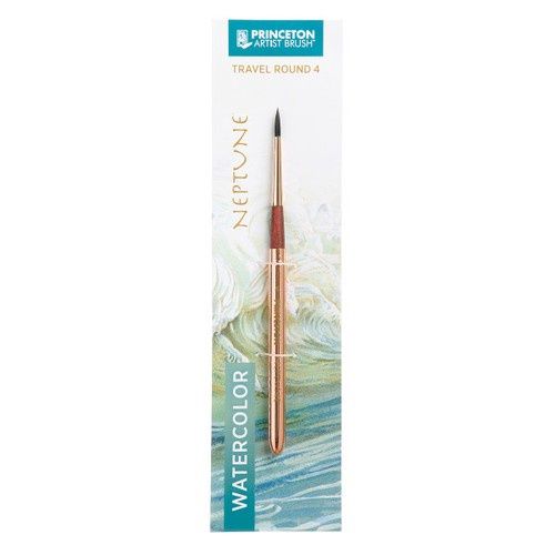 Princeton Brush: "Neptune" - TRAVEL ROUND, Size: 4