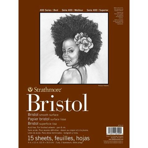 Strathmore Bristol Pads, Type: Smooth 9 x 12"