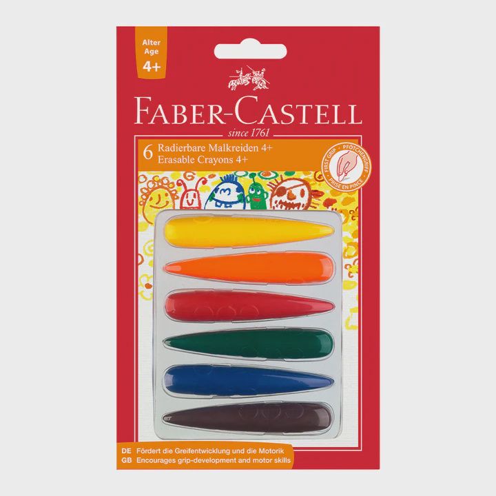 Faber-Castell Finger Shape Crayon Set, Type: Set of 6
