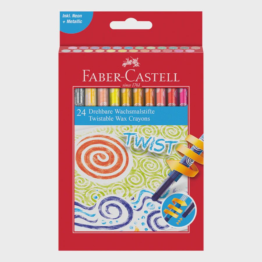Faber-Castell Jumbo Twist Crayon Set, Type: Set of 12