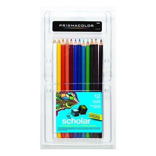 Prismacolor Scholar Coloured Pencils Set - Clearance, Size: Set of 12