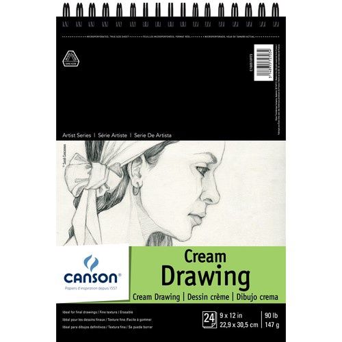 Canson Classic Cream Drawing, Size: 9 x 12"
