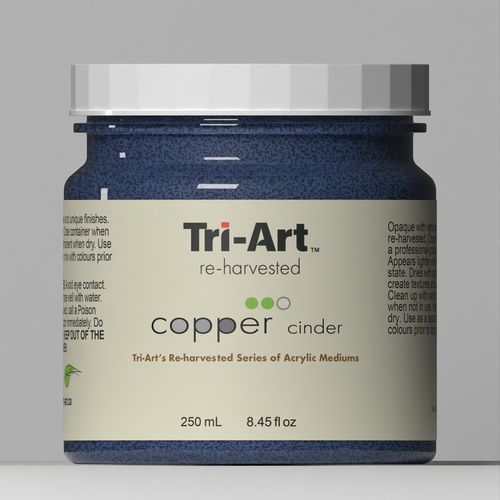 Tri-Art Acrylic Re-Harvested Copper Cinder, Size: 250ml