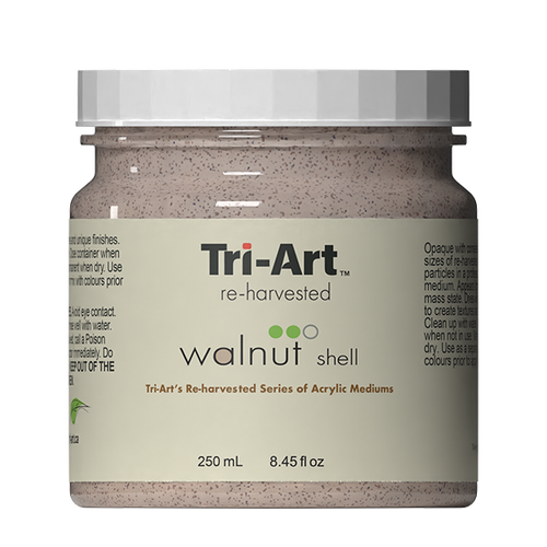 Tri-Art Acrylic Re-Harvested Walnut Shell, Size: 250ml