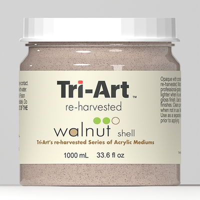 Tri-Art Acrylic Re-Harvested Walnut Shell