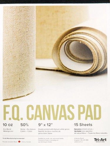 Tri-Art Canvas Pads, Size: 9 x 12"