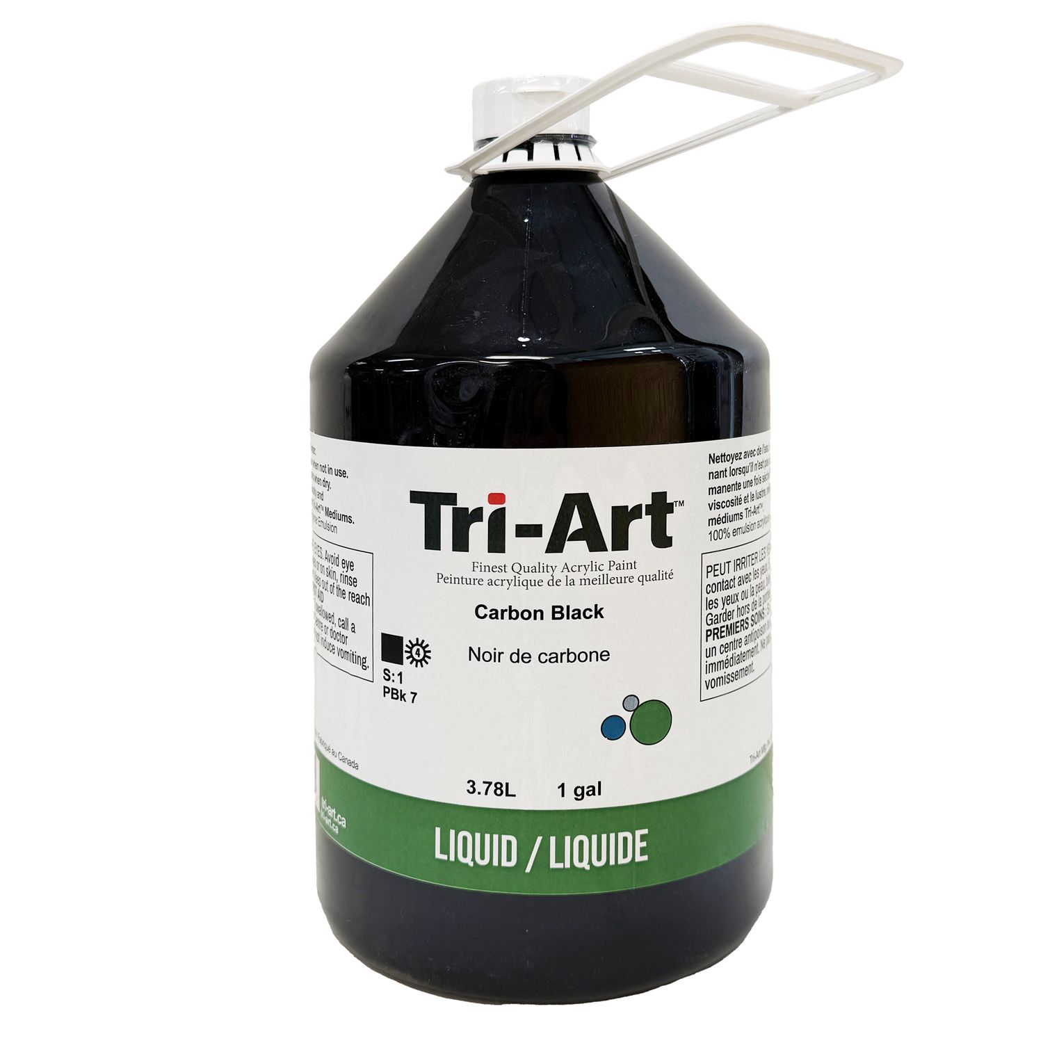 Tri-Art Liquid Acrylics - 3.78L, COlour: Carbon Black (S1)