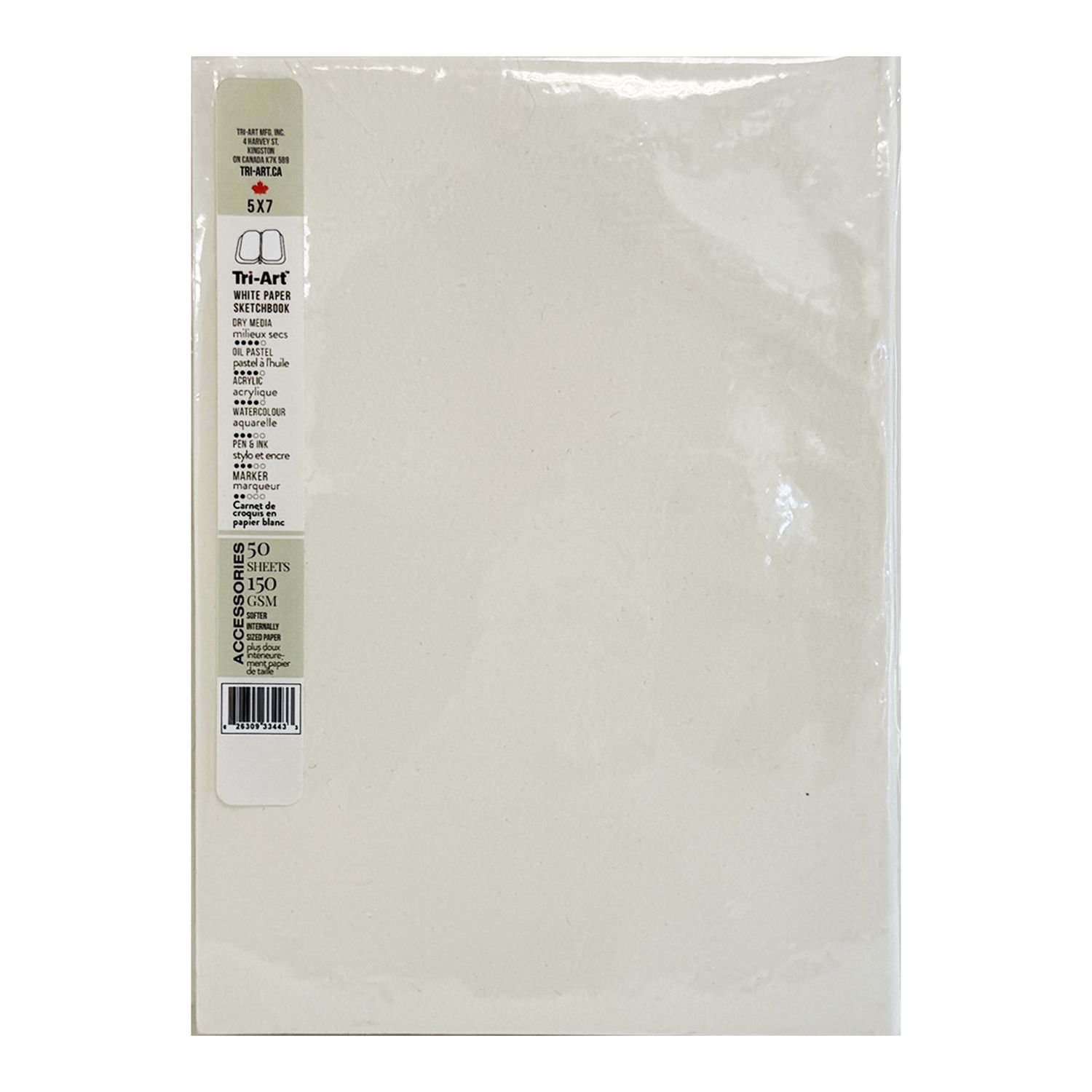 Tri-Art Mixed Media Sketchbook, Size: 5 x 7", Type: Paper Cover