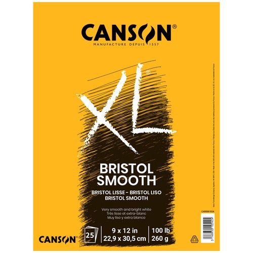Canson XL Bristol Pad, Size: 9 x 12"