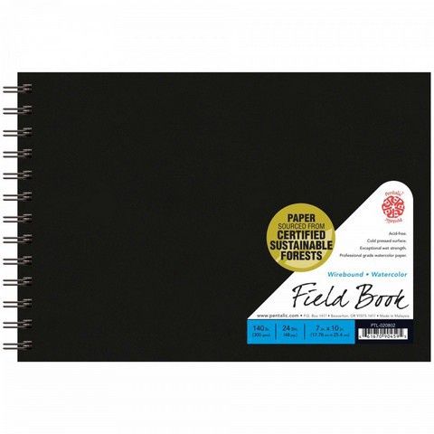 Pentalic Watercolour Field Books, Size: 7 x 10"