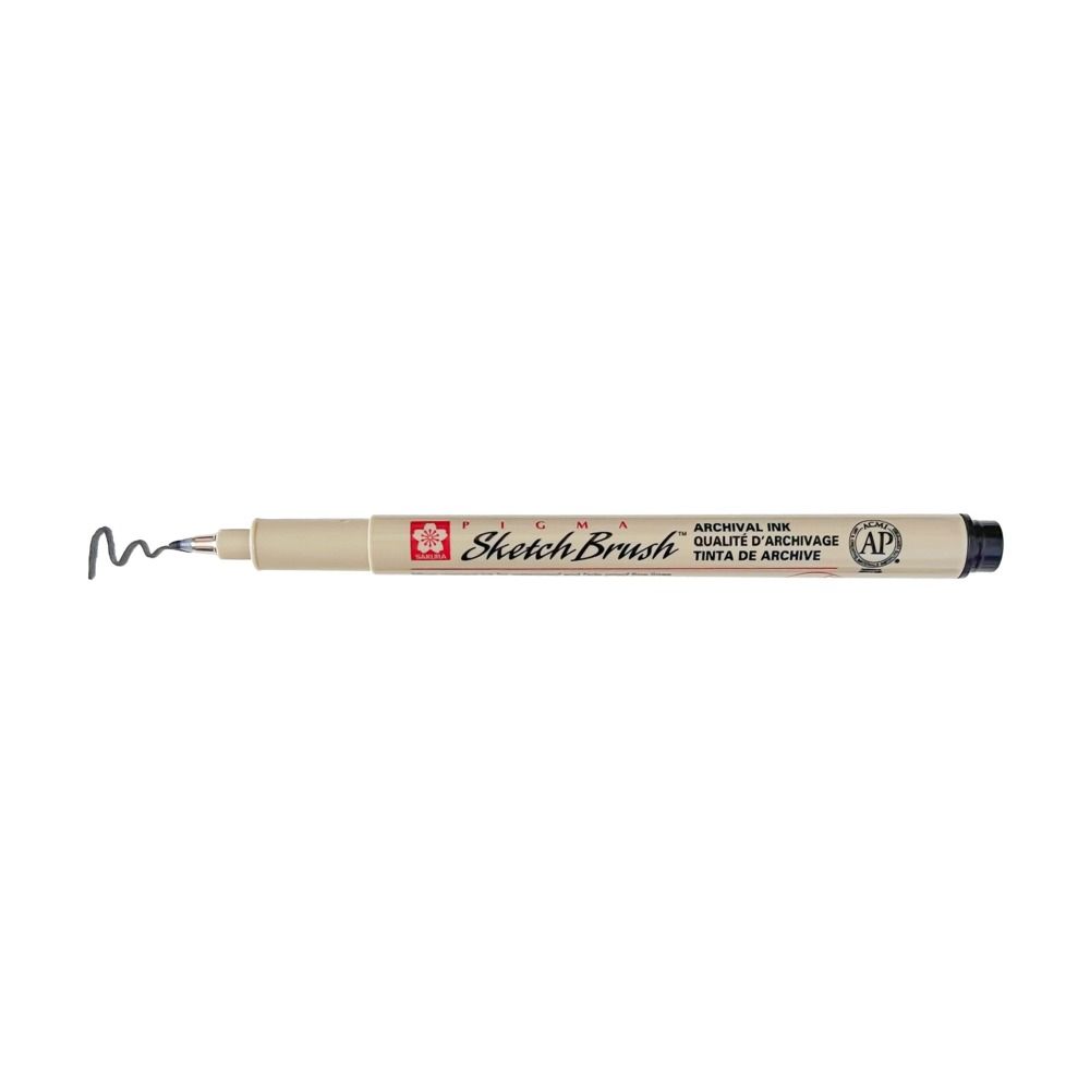 Pigma Sketch Brush Pen (new 2025) - Black, COlour: Black