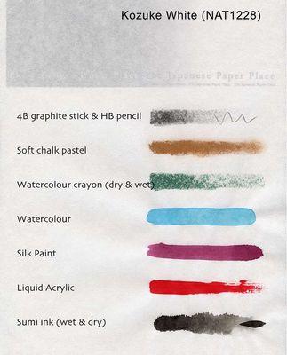 Washi Paper Sheet - Kozuke White (Sized)