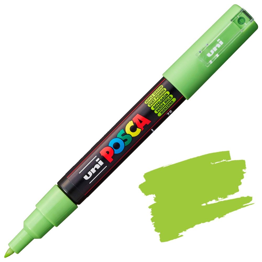 POSCA PC-1M (XFine, point tip), COlour: APPLE GREEN
