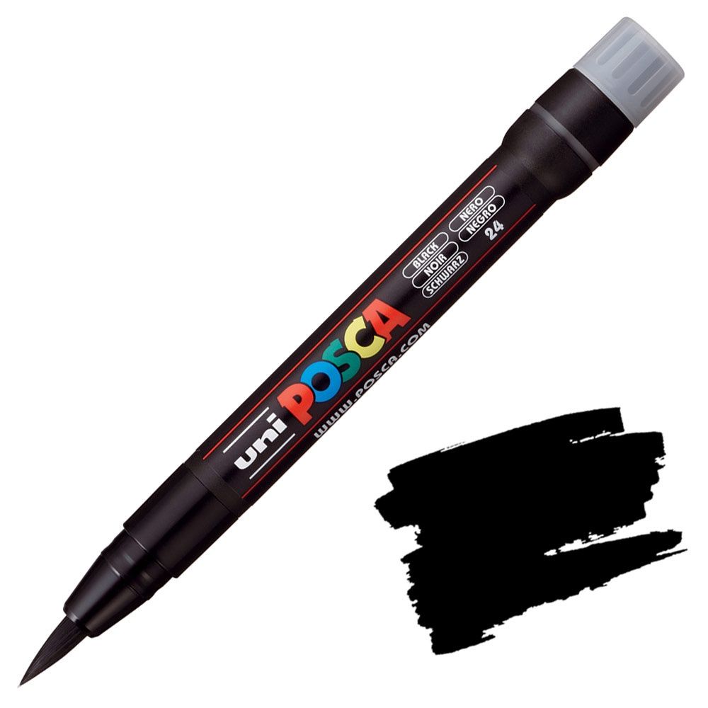 POSCA PCF-350 (Brush), COlour: BLACK