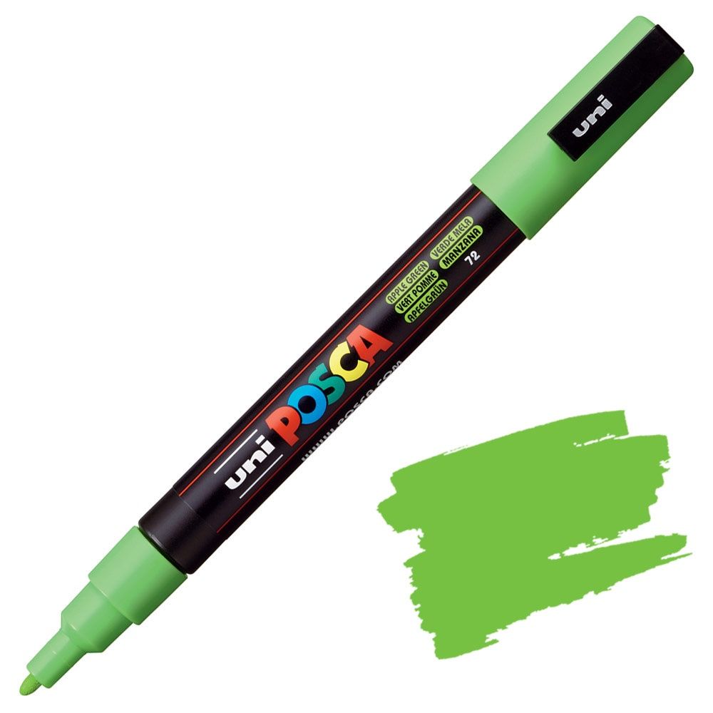 POSCA PC-3M (Fine Bullet), COlour: APPLE GREEN