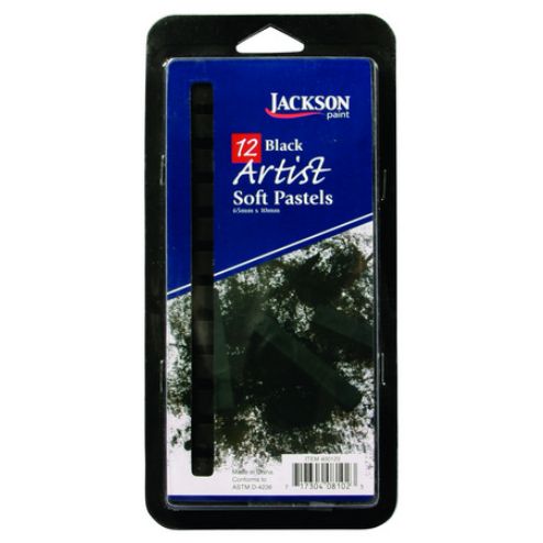 Jackson Soft Pastel Sets, COlour: Set of 12 - BLACK
