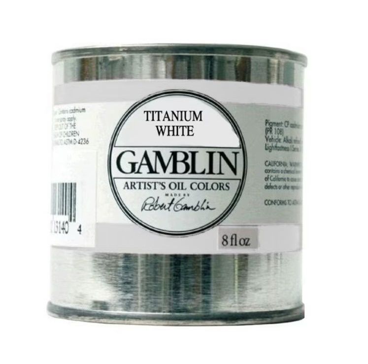 Gamblin Oil Paint 8oz - Titanium White