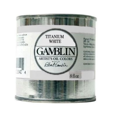 Gamblin Oil Paint 8oz - Titanium White
