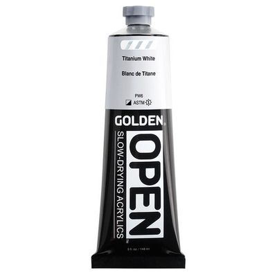 Golden Open Slow Drying Acrylic  - 5oz - Titanium White