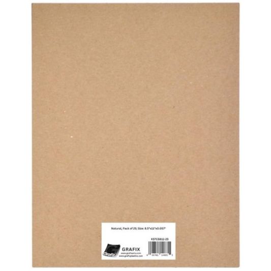 Natural Chipboard  8.5x11" (6pack)