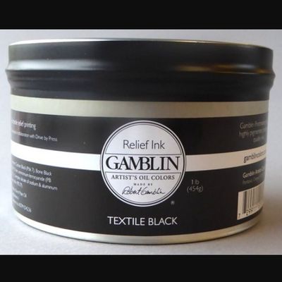 Gamblin Textile Relief Ink 175ml - Black