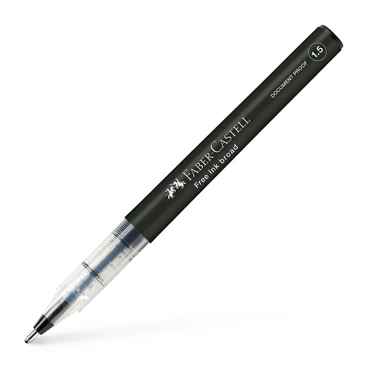 Faber-Castell Roller Free Ink Pen, COlour: Black