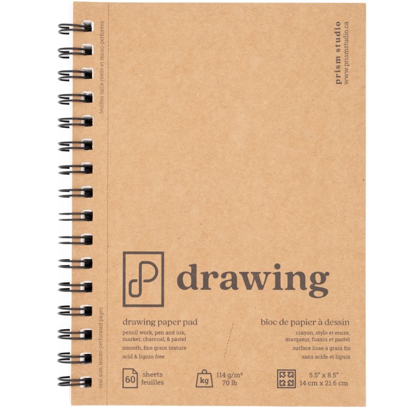 Prism Studio Drawing Pad (Wire bound), Size: 5.5 x 8.5"