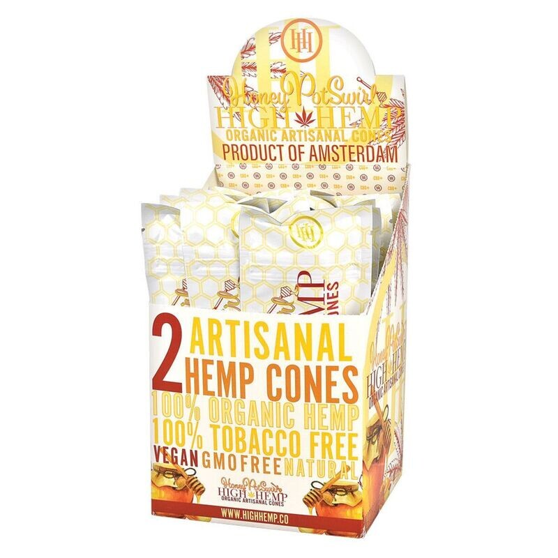 HIGH HEMP CONES 2 CT HONEY