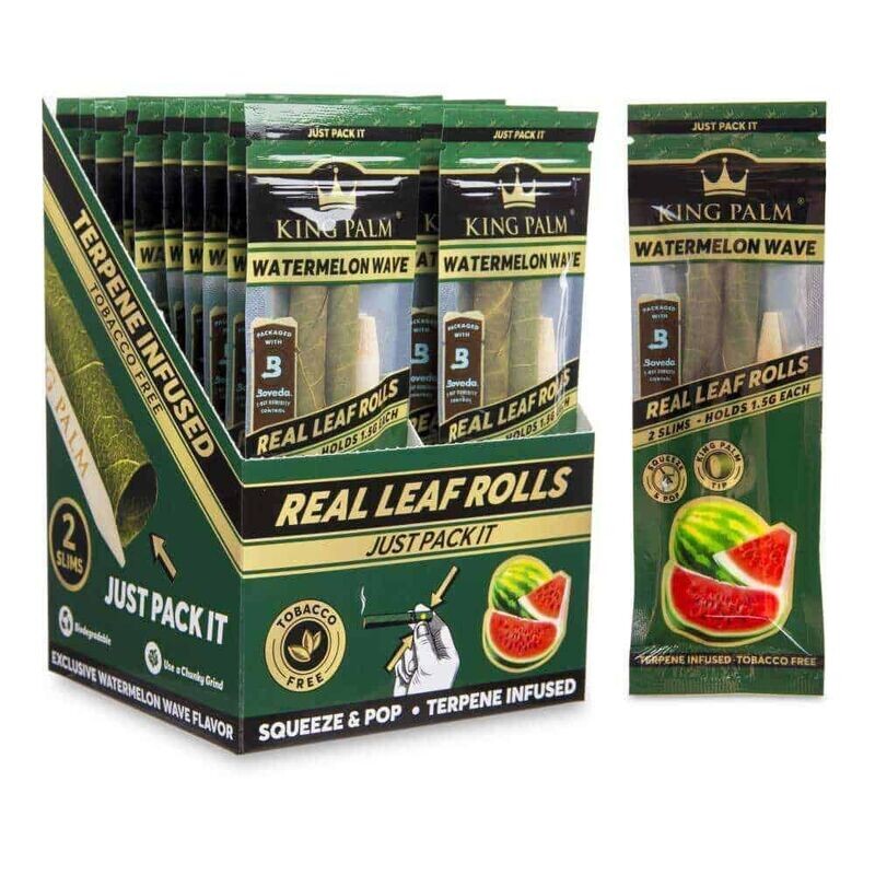 KING PALM SLIM WRAPS 2 PK WATERMELON