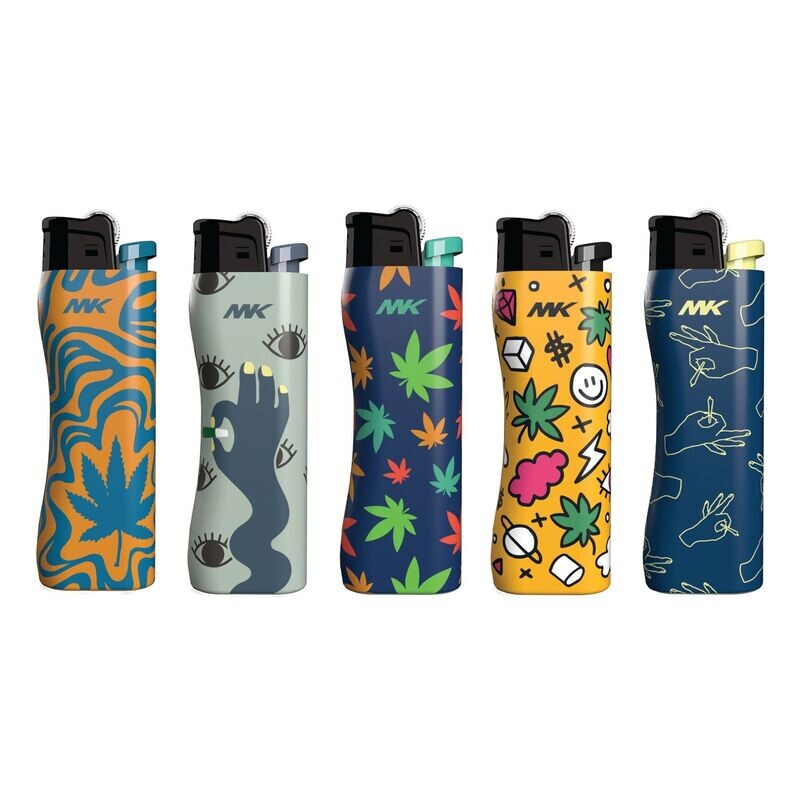 MK LIGHTER 1 CT LINT HEMP GRIP ASSORTED COLORS