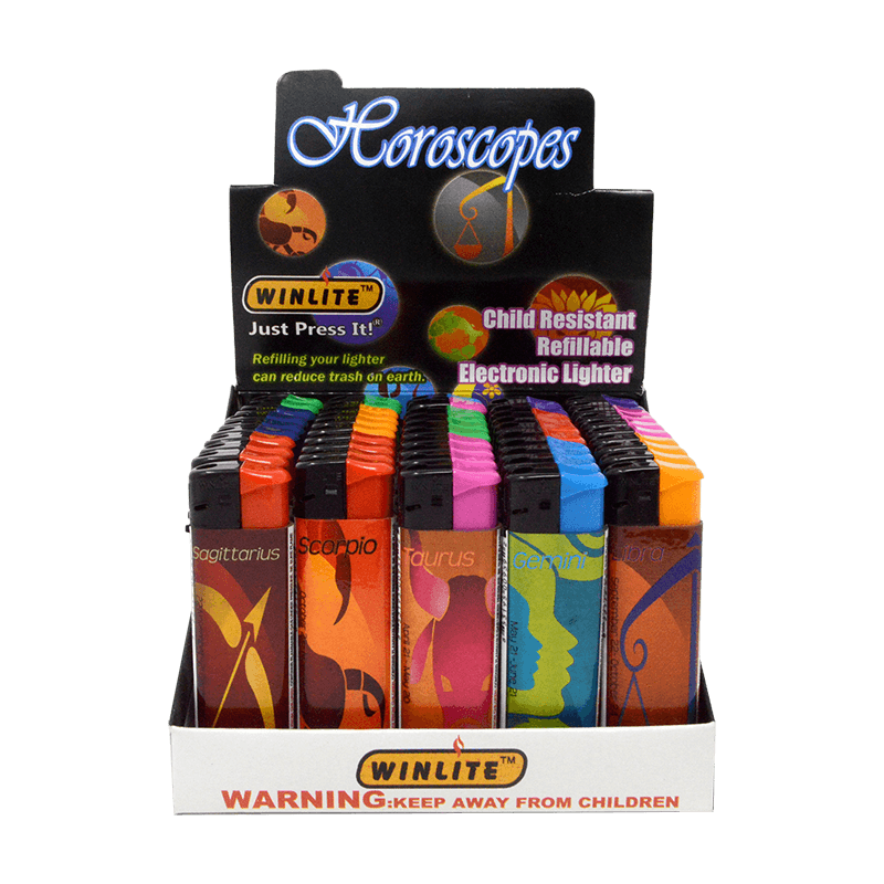 WINLITE ELECTRONIC LIGHTER 50 CT HOROSCOPE