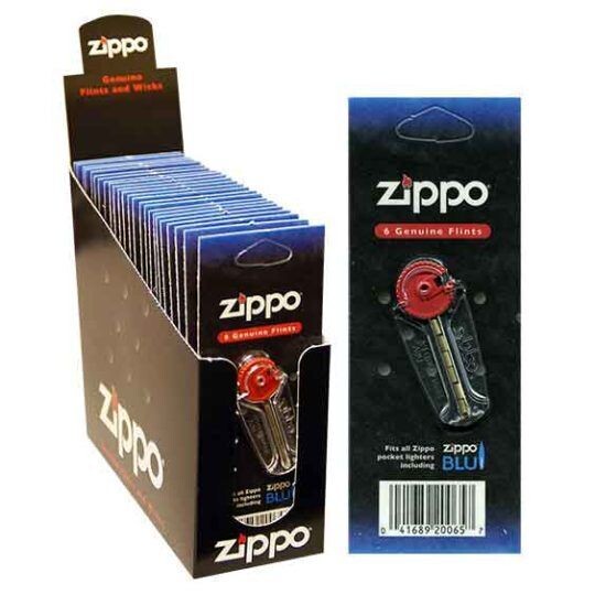 ZIPPO FLINTS 1 PK 6 FLINT DISPLAY CARD
