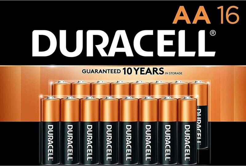 DURACELL BATTERIES AAA16 COPPERTOP