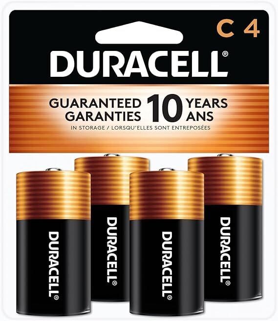 DURACELL BATTERIES C4 COPPERTOP