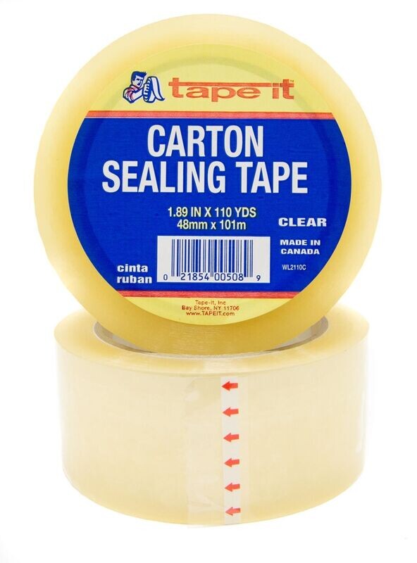 TAPE IT PACKING TAPE 1.89 IN X 110 YD CLEAR